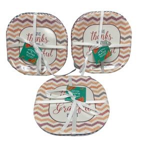 Fall/Autumn Melamine Plates 8”